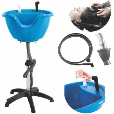 Imagem de Lavatório De Cabelo Portátil Cuba Móvel Salão Beleza + Ducha - Santa C
