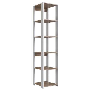 Imagem de Estante Livreiro 183cm 05 Prateleiras Branco Montana Proddy Branco Mon