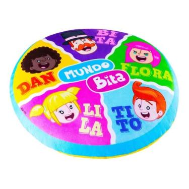 Imagem de Almofada Mundo Bita Infantil Aveludado Lepper Crianç 36x36cm