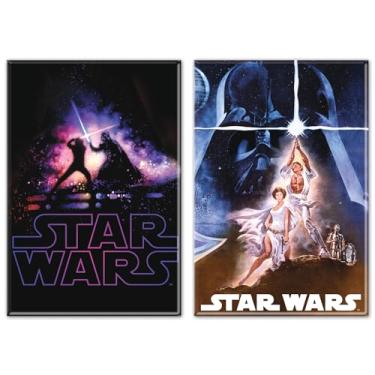 Imagem de WinCraft Ímã retangular, pacote com 2 5 cm x 7,6 cm Trilogia Original Star Wars EP4 Star Wars