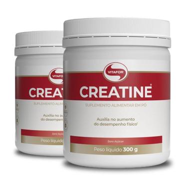 Imagem de Kit 2 Creatina Monohidratada Creatine Vitafor Pote 300g