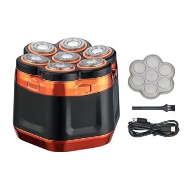 Imagem de Aparelho de Barbear Elétrico para Homens Cortar Cabelo e com Potência Alta Múltiplas Cabeças Lâmina Função Flutuação Flexível Lâminas Aço Afiadas Design Ergonômico Controle Inteligente Detecção Pressã