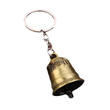 Imagem de Chaveiro de sino de bronze antigo com design retrô de carrilhão de vento
