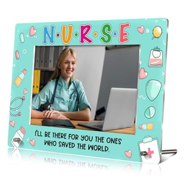 Imagem de Porta-retrato de enfermeiras, porta-retrato de acrílico Nurse Saved The World, presentes de agradecimento das enfermeiras para a semana da enfermeira, presente de agradecimento da enfermeira para