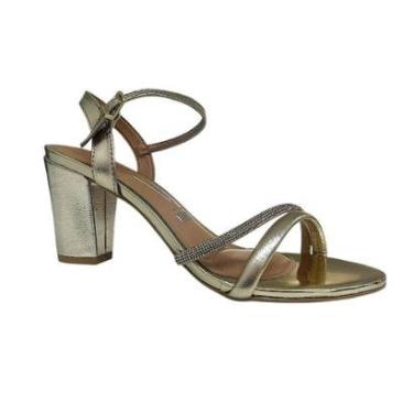 Imagem de Sandalia Social Vizzano Salto Strass Metalizada 6262.1034-Feminino