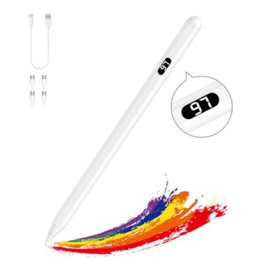 Imagem de MoKo Canetas Stylus para telas sensíveis ao toque, caneta Stylus de carga rápida para Apple iPad/iPhone/Samsung/Lenovo/iOS/tablets Android e Smart Phone Caneta capacitiva universal Stylus com tela de