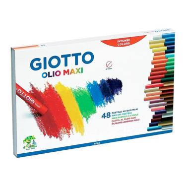 Imagem de Giz Pastel Oleoso Giotto Maxi Com 48 Cores