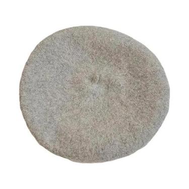 Imagem de Boina de Lã Feminina - Estilo Retrô, Quente e Confortável para Outono/