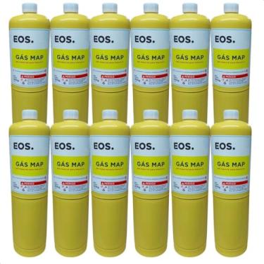 Imagem de Kit 12 Gás Map 400g Portátil Refil Profissional Pronto