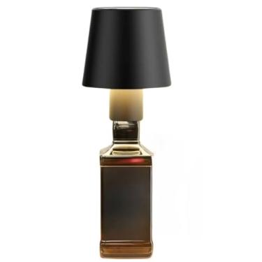 Imagem de Abajur de Mesa Touch LED Regulável Touch LED Regulável, Adequado para Garrafas de Vinho e Casa(Preto)