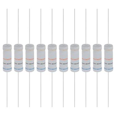 Imagem de YOKIVE 10 unidades de resistores de filme de óxido metálico de 68K Ohm 5 Watts, 5% de chumbo axial de resistor de tolerância | À prova de chamas para circuitos eletrônicos DIY, projetos de áudio e