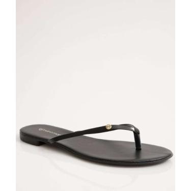 Imagem de Rasteirinha Feminina Tiras Strass-82070 - NARA MARTINS, Preto, 36