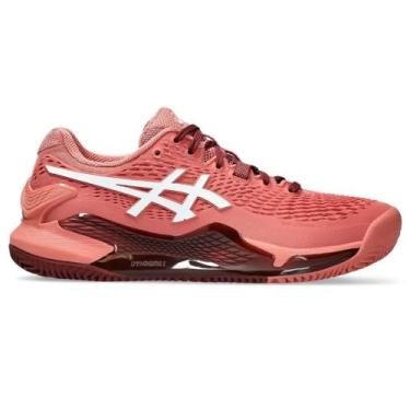 Imagem de Tênis Asics Gel Resolution 9 Clay Rosa Bordô e Branco-35