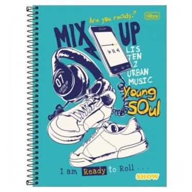 Imagem de Caderno Espiral Capa Dura Universitário 1 Matéria Show 80 Folhas Jandaia Estampa 3