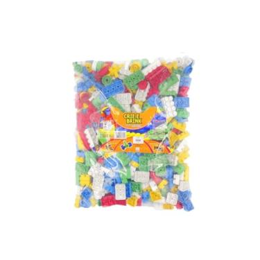 Imagem de Kit Com 504 Peças Blocos De Montar Crie e Recrie Coloridas original - Gravo Brink