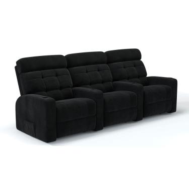 Imagem de  Sofá 3 Lugares Reclinável Manual Linha Cinema Em Bouclé