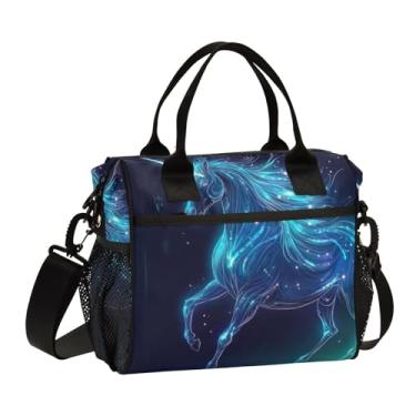 Imagem de GAIGEO Lancheira térmica para adultos Cupcakes on White, lancheira isolada com alça, lancheira de escritório, M