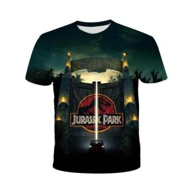 Imagem de Camiseta 3D De Dinossauro Jurássico Para Meninos E Homens, Moda Clássi