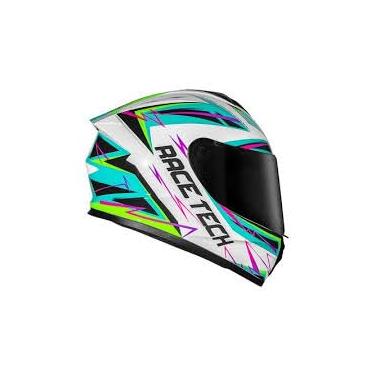 Imagem de CAPACETE RACE TECH HIT SPARK WHT/GREEN 58