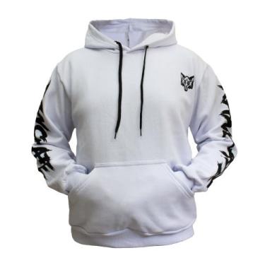 Imagem de Conjunto De Moletom Calça E Blusa De Frio Ranclafe, Branco, M