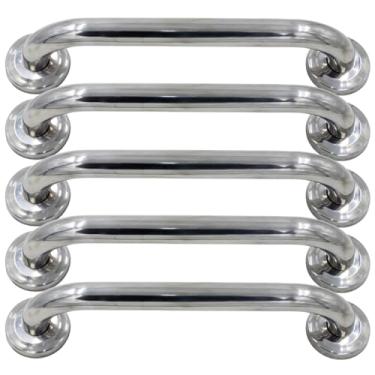 Imagem de Barra de Apoio para Parede em Aço Inox 24mm de Diâmetro Segurança e Acessibilidade (5, 30cm)