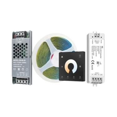 Imagem de Fita De LED COB Flexível 5M 10M 20M 24V Regulável CCT 2700K-6500K Com 