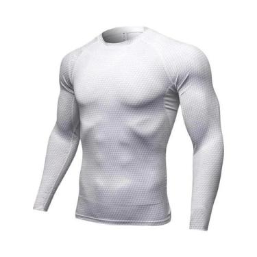 Imagem de Camiseta De Treino Masculina De Secagem Rápida, Manga Longa, Para Fitn