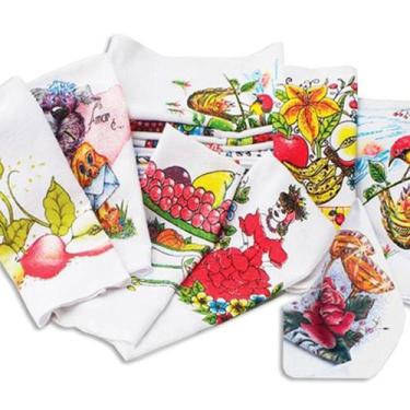 Imagem de Pano De Prato Lomaer Sacaria Estampado Tradicional 03 Unds Branco