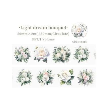 Imagem de Adesivos Florais De 50mm 2m Em PET Para Scrapbook, Decoração De Colage