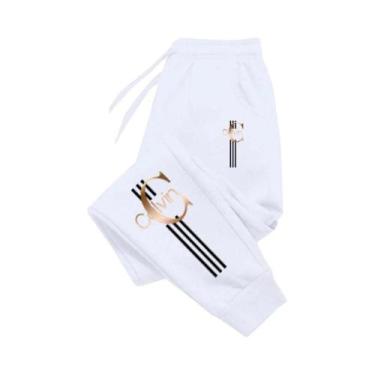 Imagem de Calças De Moletom Masculinas Estampadas De Alta Qualidade Para Esporte