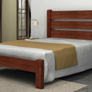 Imagem de Cama Queen Size Berlim de Madeira Maciça Angelim Castanho