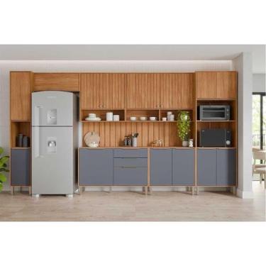 Imagem de Cozinha Modulada MGM 6 Peças Divina C6P140 Cinamomo/Titanium