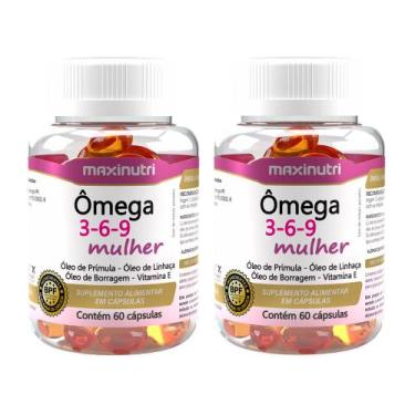 Imagem de Kit 2 Ômega 3-6-9 Mulher 60 Capsulas Maxinutri