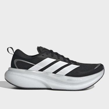Imagem de Tênis Adidas Supernova Glide Feminino, Preto, Branco, 39