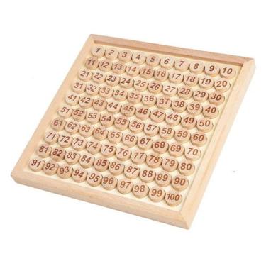 Imagem de Brinquedo educativo 1-100 Sudoku & Math Operations Board Wood - Taiyua