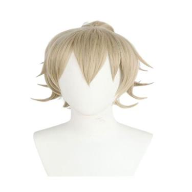 Imagem de Peruca de cosplay de anime Genshin Impact Inazuma para o Halloween - t