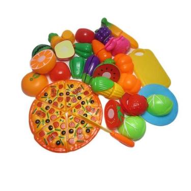 Imagem de Conjunto de brinquedos de 24 peças, conjunto de pizza cortad - Gloome 