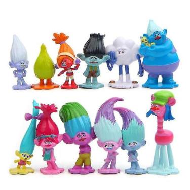 Imagem de Conjunto de bonecos Trolls Poppy Blanch Toy Doll Anime Collection 12 u