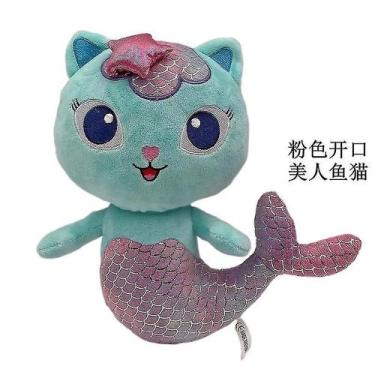 Imagem de Brinquedo de pelúcia Dollhouse Gabby Mermaid Cat House Cartoon 25 cm -