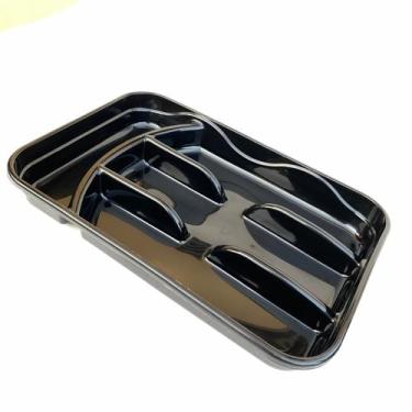 Imagem de Organizador de Gavetas Porta Talheres Preto com 4 Divisorias - Jaguar