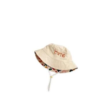 Imagem de Chapéu Balde Infantil Dupla Face com Letras Bordadas - Para Meninos e 