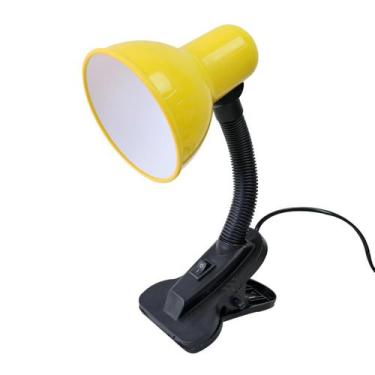 Imagem de Luminaria de mesa de plástico com presilha garra bivolt 30cm - M&C New