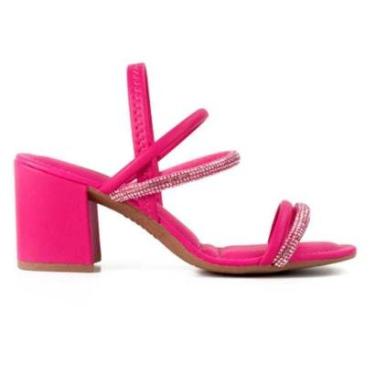 Imagem de Sandália Feminina Salto Bloco Flamingo Hollywood Dakota Y6875-0007-Feminino