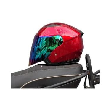 Imagem de Capacete De Motocicleta Unissex Com Lente Dupla Semi-Coberta JIEKAI-51