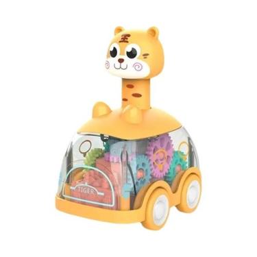 Imagem de Carrinhos De Brinquedo De Fricção Para Meninos: Carros De Animais Com 