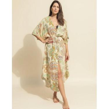 Imagem de Kimono Longo Moda Verão Saida De Praia - Super Elegante - Bononi Beach