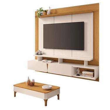 Imagem de Home Suspenso Zenith Off White Cinamomo com Mesa de Centro Liz Off Whi