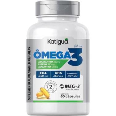 Imagem de Ômega 3 + Astaxantina e Luteína + MEG-3 EPA + DHA e Vitamina E Katiguá