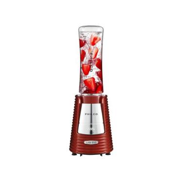 Imagem de Liquidificador Fit Retrô Philco Blender Vermelho 300W 220V, Vermelho, 