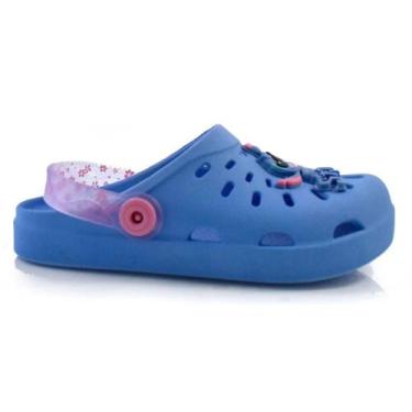 Imagem de Sandália Babuche Infantil Menina Stitch Grendene 23197 Azul, 26/27, Az